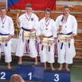 2.místo kata ženy - Kateřina Žídková, 3.místo - Petra Žídková (vpravo)